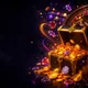 Create a square premium promotional card illustration for an online social casino brand called "Chumba Casino".

Format: 80
